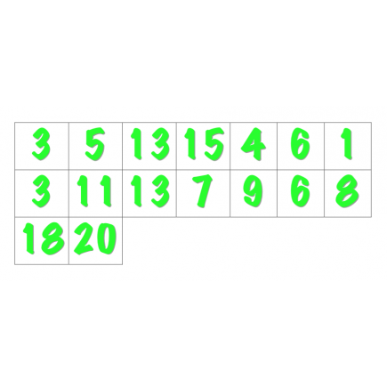 File Folder Preceding and Following Numbers 1-20 (Shamrock Theme)
